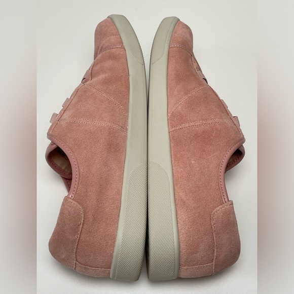 Vionic Pink Jean Suede Sneakers Women size 10 Laces Comfortable Fashion casual - Picture 5 of 7